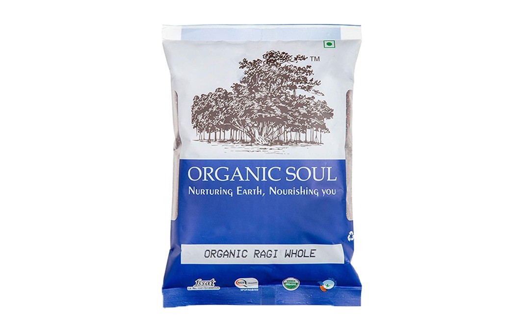 Organic Soul Organic Ragi Whole    Pack  500 grams